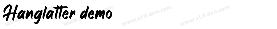 Hanglatter demo字体转换